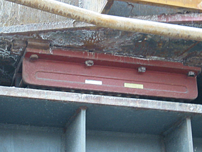 Verschieben des Hochofens in Detailaufnahme