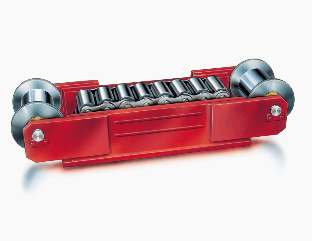 Sonderkonstruktion Wälzwagen mit Leitrollen